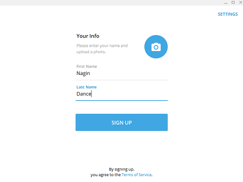telegram desktop create new account