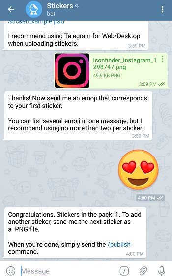 custom telegram stickers