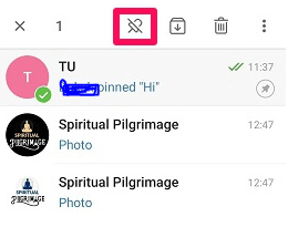 How to pin a message in Telegram 6