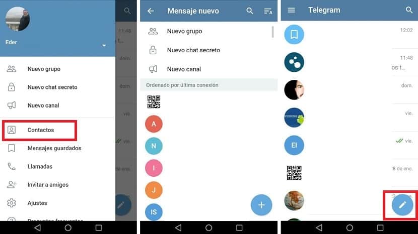 Telegram conversaciones