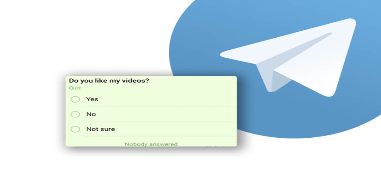 You can create Telegram poll via "VoteBot" or the poll tools of the app.