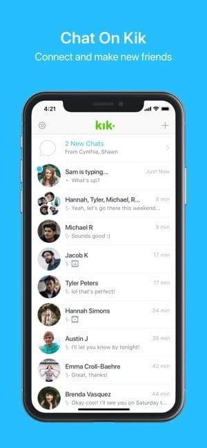 mejores apps de mensajeria kik Messenger应用程序聊天屏幕截图2 610x1320