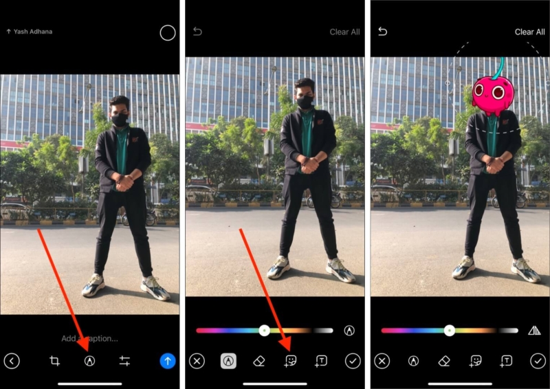 Add animated stickers to images and videos on Telegram app