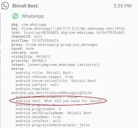 notification log 100 characters whatsapp deleted messages whatsapp deleted message