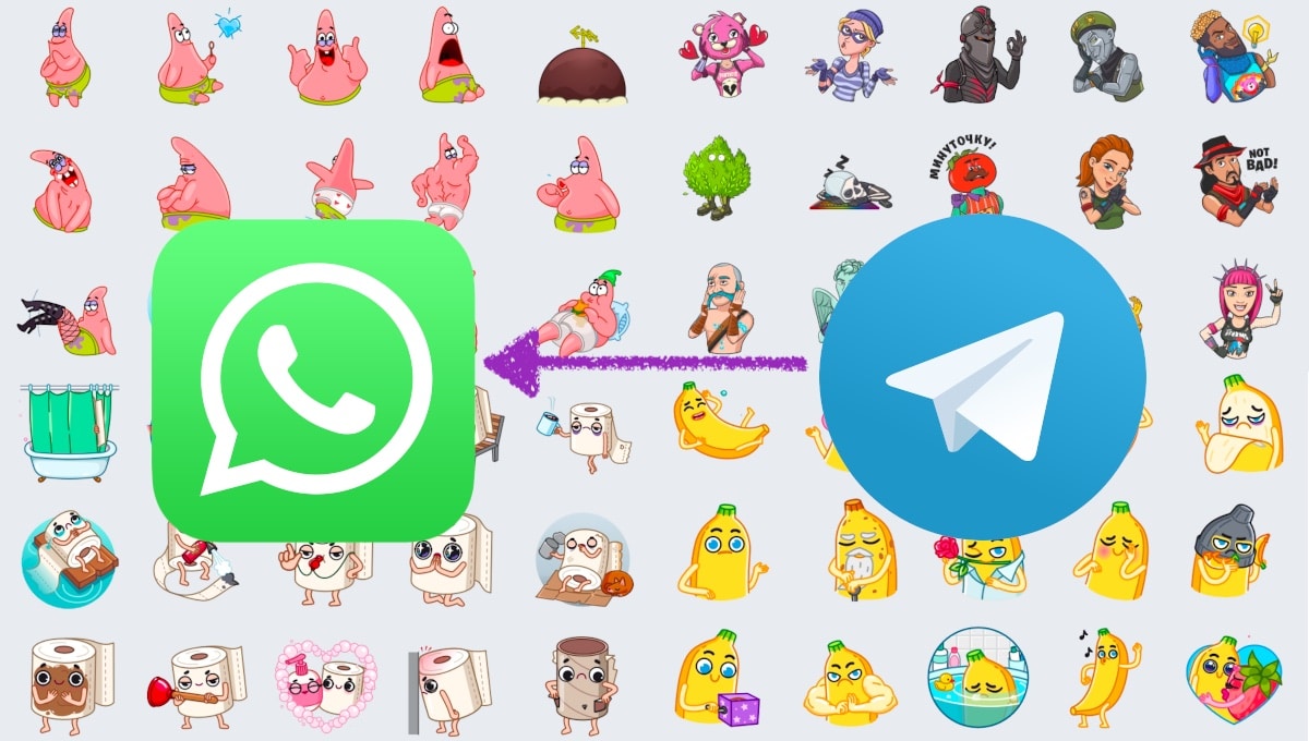 Pasar stickers de Telegram a WhatsApp