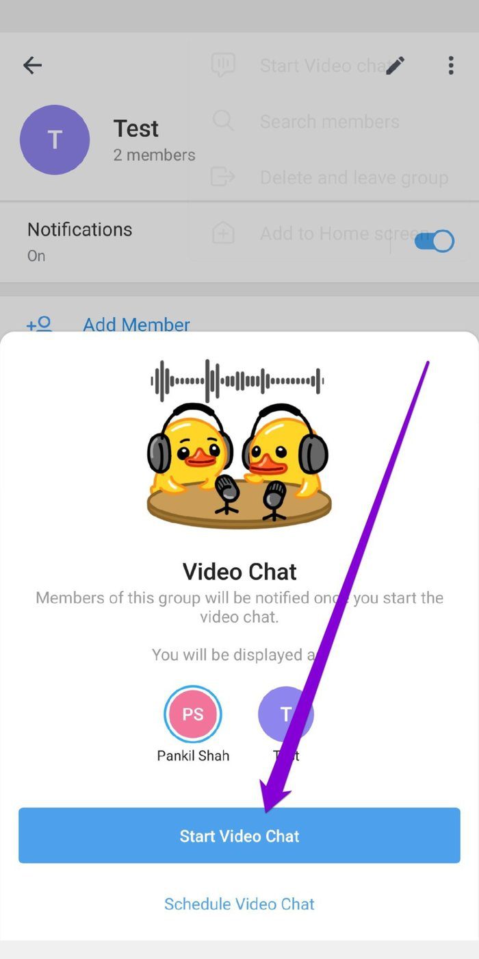 Start Group Video Chat