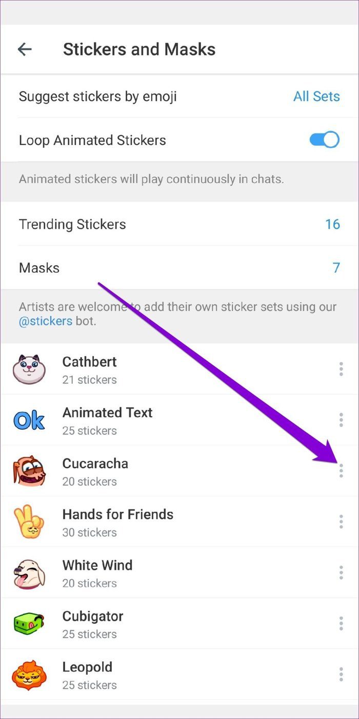 Sticker Packs in Telegram