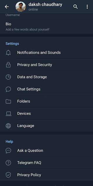 Telgram privacy and security