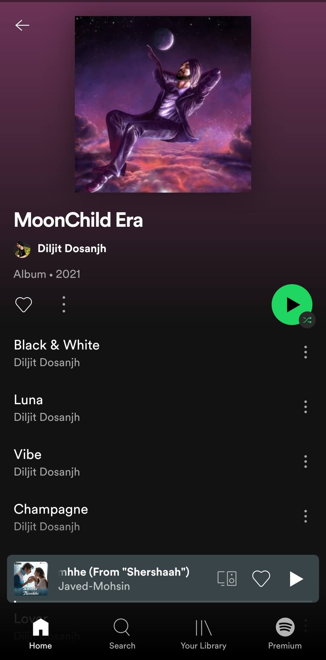 select spotify song