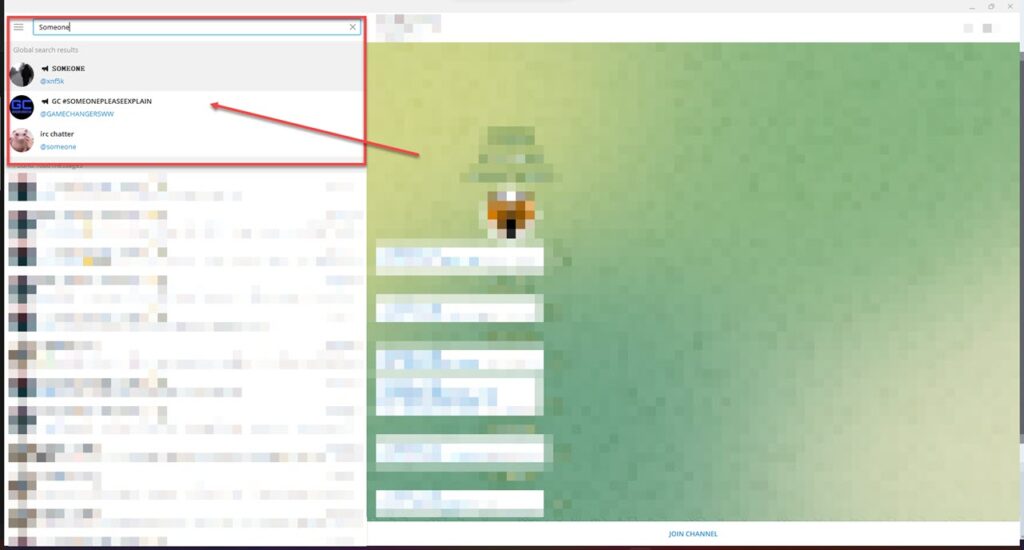 How to find someone on Telegram?