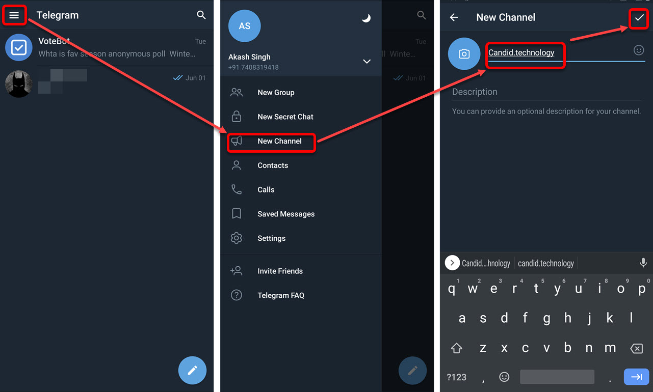 How to create a Telegram channel? | Candid.Technology