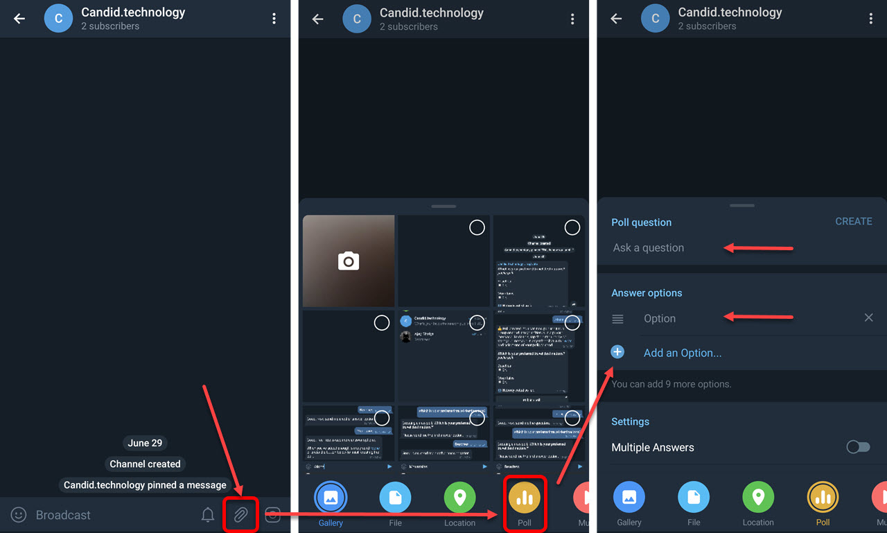 How to create a poll in Telegram? | Candid.Technology