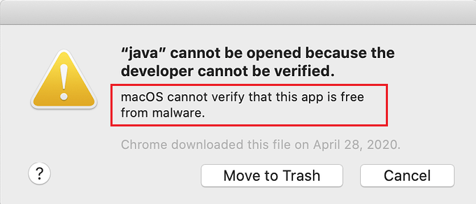 Fix "macOS cannot verify that this app is free from malware"