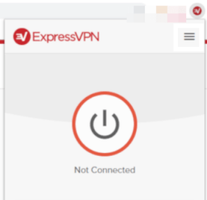 ExpressVPN Connect button