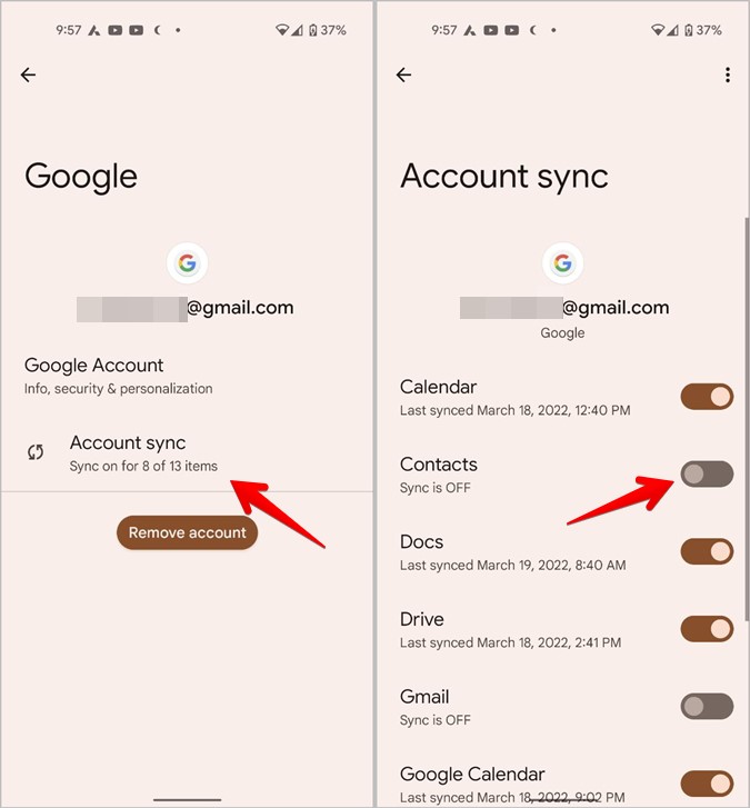 Contacts Android Sync