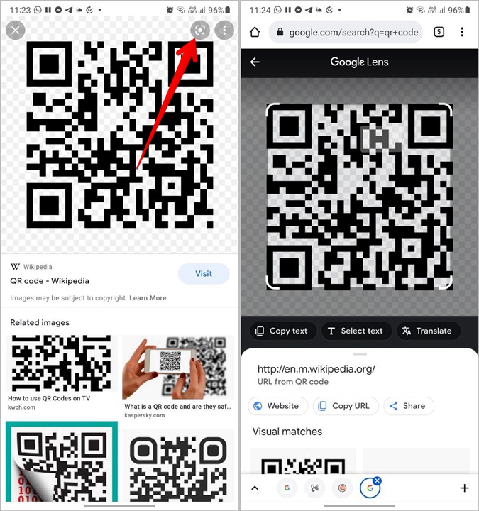 Samsung Scan QR Code Google Search