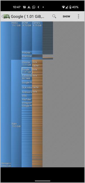 Storage Full Android Disk Usage