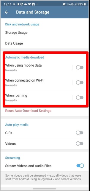 Storage Full Android Auto Download