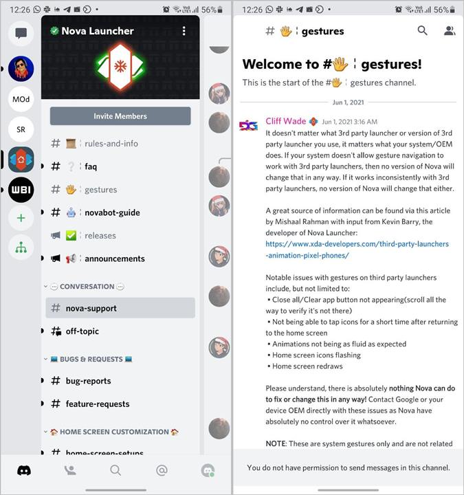 Discord Guide Server Messages