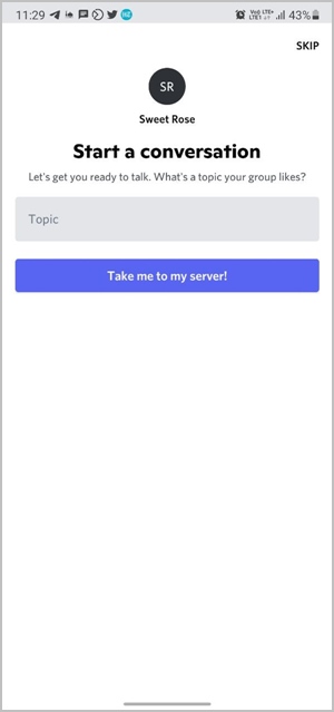 Discord Server Create Topic