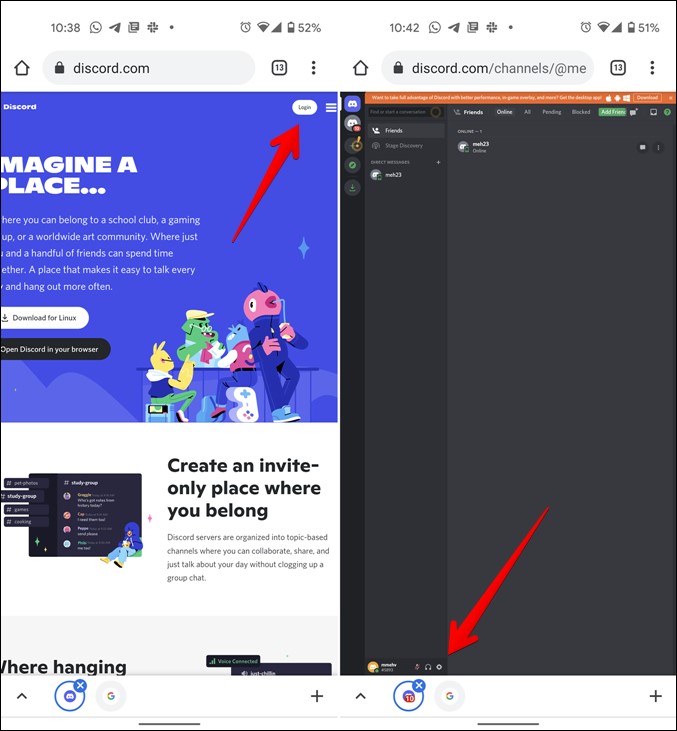 Discord Mobile Setting