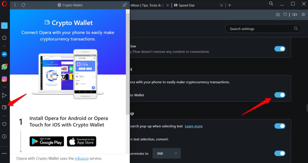 opera crypto wallet