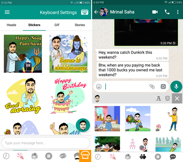 Android Apps For WhatsApp- keyboard