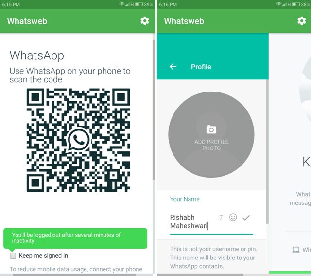 Android Apps For WhatsApp- web