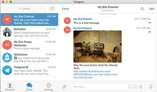 Send WordPress posts to your Telegram channel