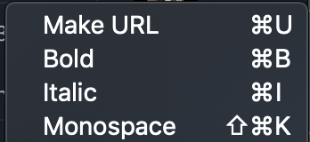 macOS Telegram Desktop Formatting Shortcuts
