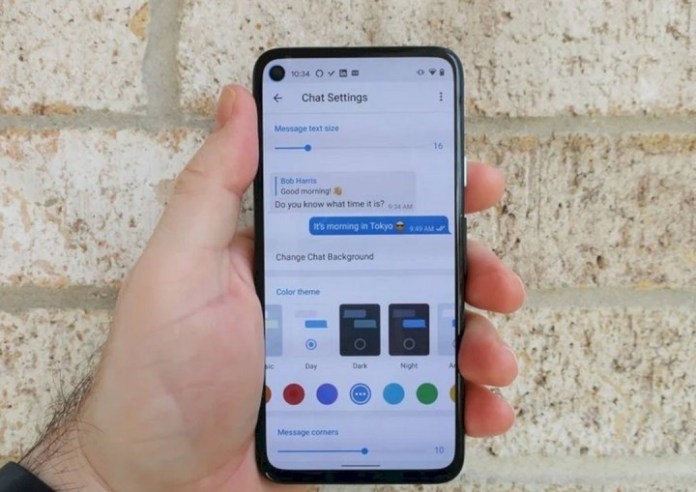 how to change telegram theme