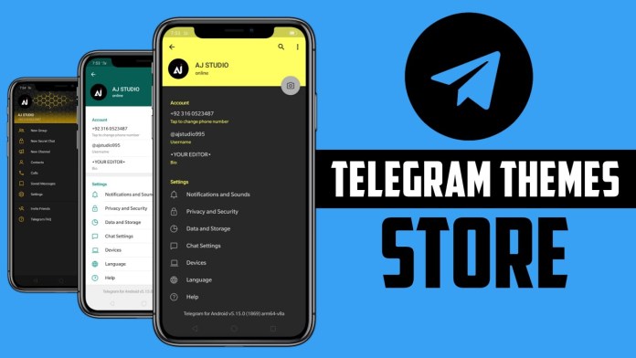 how to change telegram theme