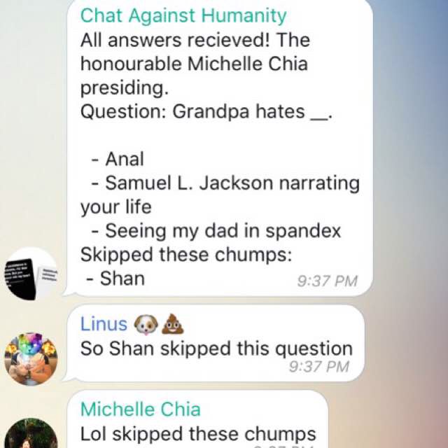 top telegram bots - chat against humanity