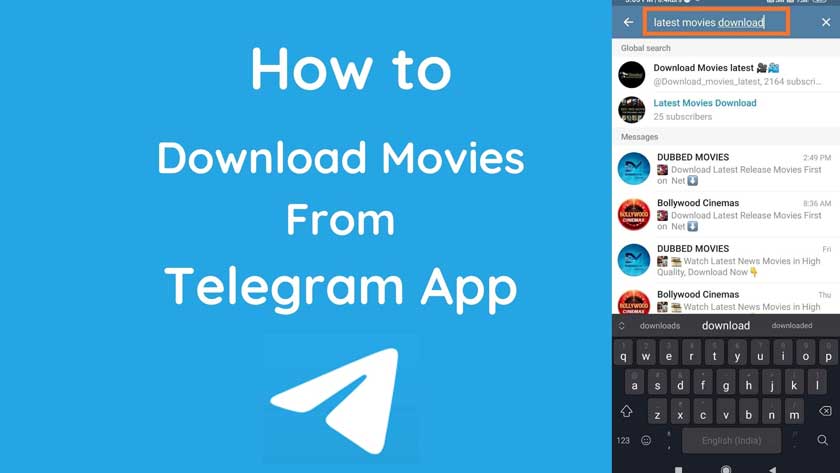 How to download movies from telegram