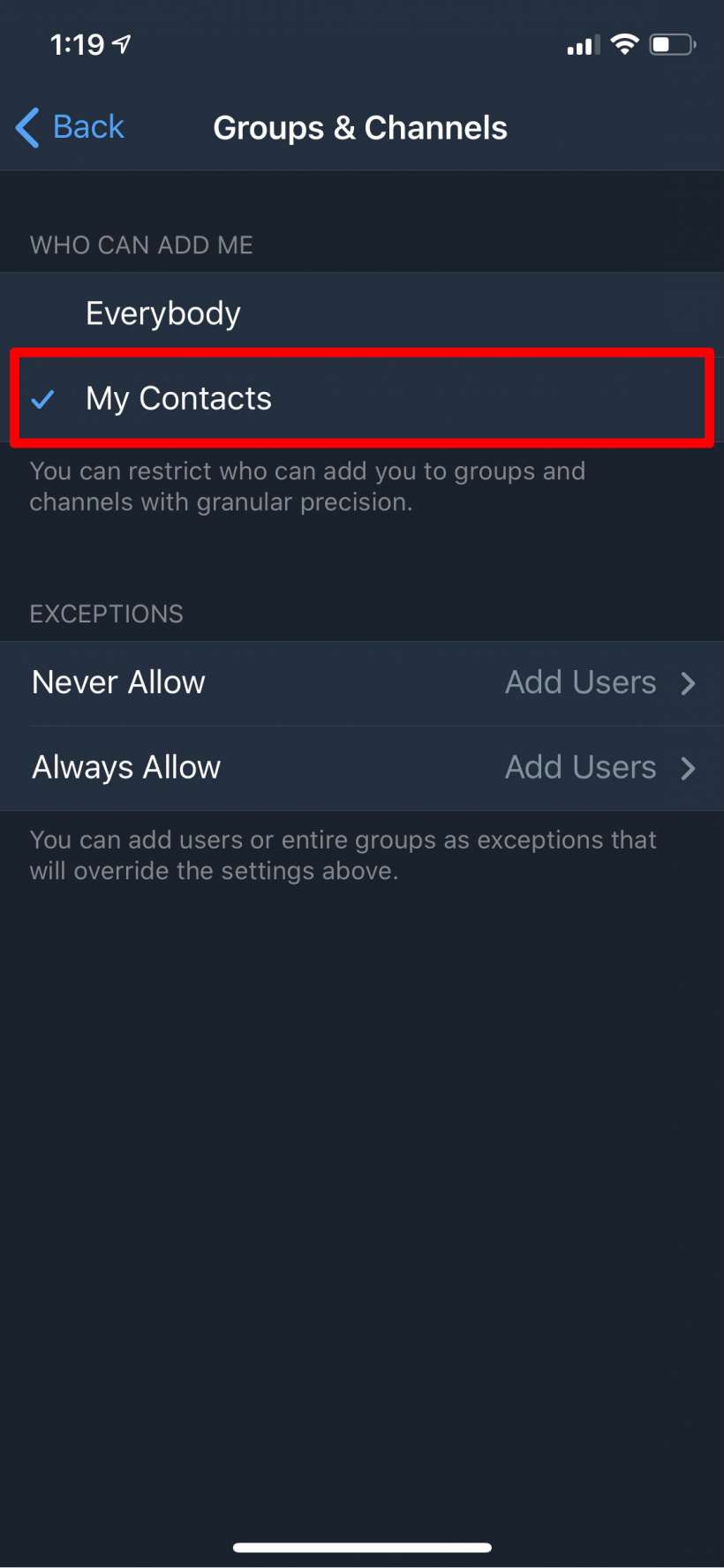 How to stop people from adding you to Telegram groups and channels on iPhone and iPad.